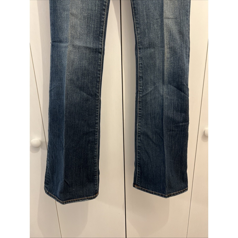 VTG Y2K Blue Cult Jeans Women's Sz 28 Flared Low Rise Denim MADE IN USA, 30x33 - Picture 3 of 10